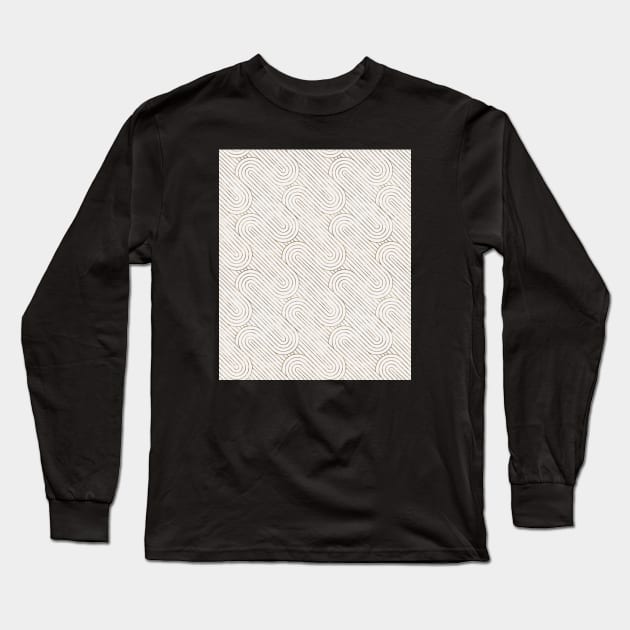 Lines circles pat2 light Long Sleeve T-Shirt by Milatoo